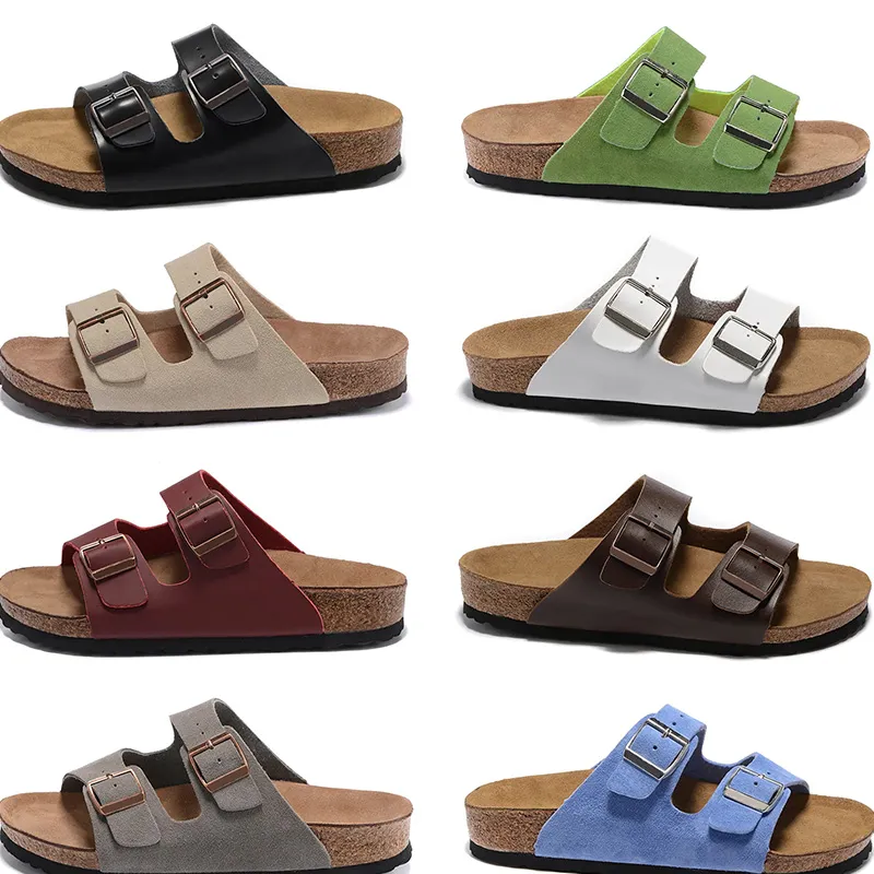 Luxus Designer Boston Clogs Hausschuhe Plattform Herren Damen Sommer Outdoor Leder Filz Sliders Schnalle Riemen FlaCasual Birkens Stocks Sandalen Dhgate Flip Flops