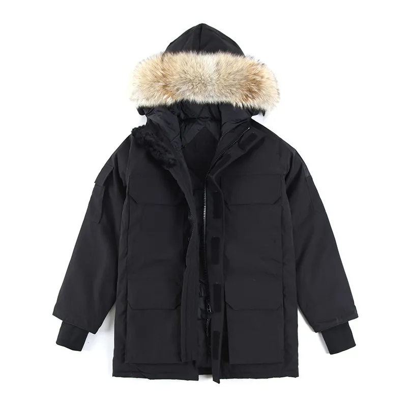 Herrkvinnor ner parkas puffer jacka kappa canda gooses långa rockar vinter klassiska gåsmönster jackor designer kvinnor down jacka gooses 10