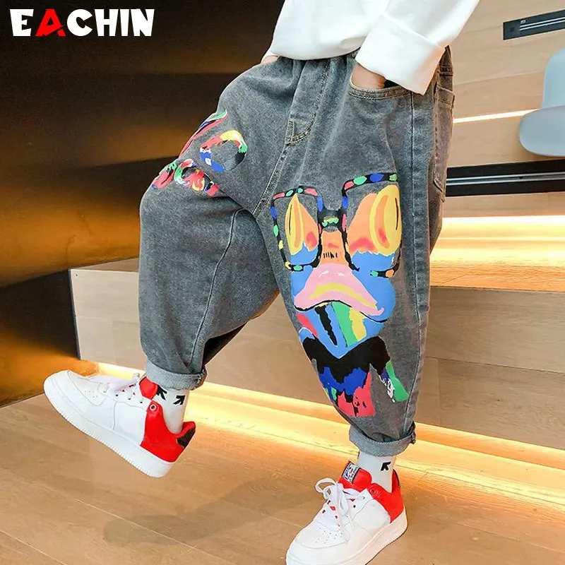 Style Kids Denim Brands Boy's Trendy Denim Jeans Spring/Autumn
