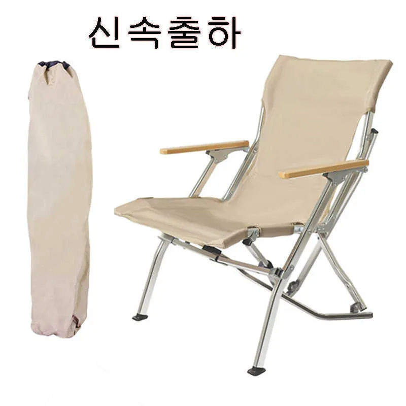 CAMP MURNITER HCLDJM Outdoor Folding Chair Aluminium Alloy Portable Reclining Camping Leisure Arm Stol Real Relax Fishing Beach Stol HKD230909