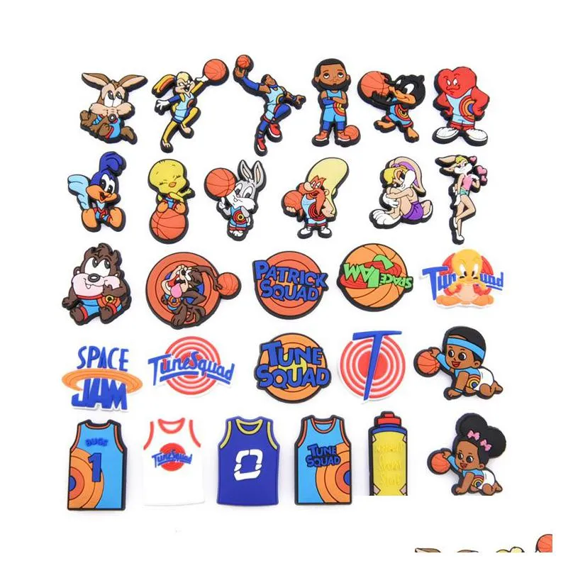 Charms 2021 Space Jam Basketball Charm Childrens Buty Produkty sprzedażowe Drop dostarczenie OT8U5