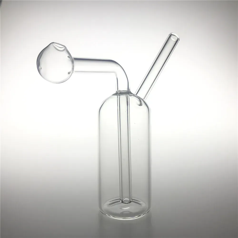 4 Inch Mini Glass Oil Burner Bong Hookah with Recycler 23mm big bowl Burners Water Pipe Dab Rig Bongs Hand Rigs for smoking