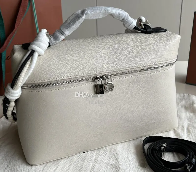 5A Sacs cosmétiques LP LoroPiana Pochette de poche supplémentaire L27 Sacs à main en cuir de veau Remise Sac à main de luxe pour femme avec sac à poussière Fendave