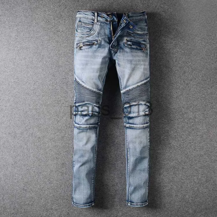 Jeans para hombre Hombres diseñador denim Jeans morados para hombre mujer hombre pantalones de mezclilla con agujeros flacos lavado azul Sarga desgastada amantes del hip hop pantalones delgados casuales mujeres de gran tamaño hombre c