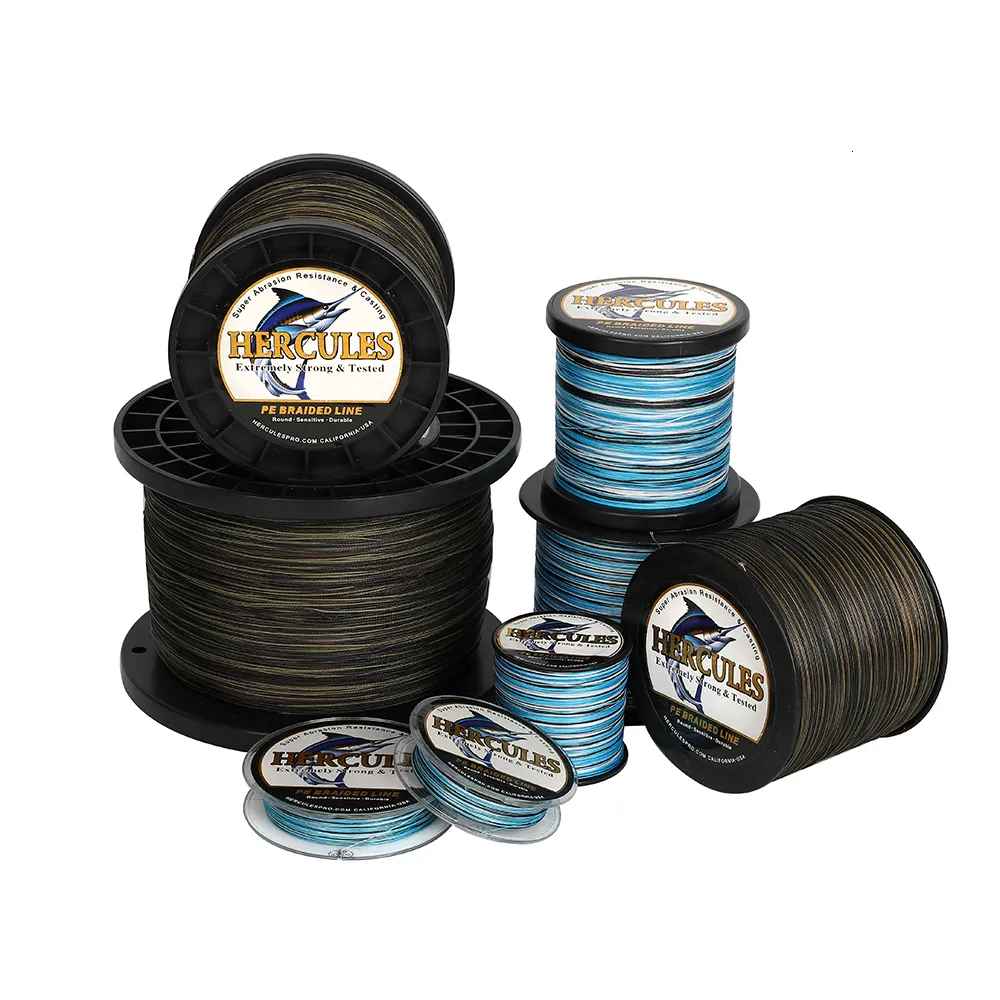 Hercules Braided Fishing Line Fishing Pesca 10 300lb PE Carp Fish Camo Blue  8 Strands For Saltwater Peche Available In 100M, 300M Range 4 230909 From  Ren05, $10.16