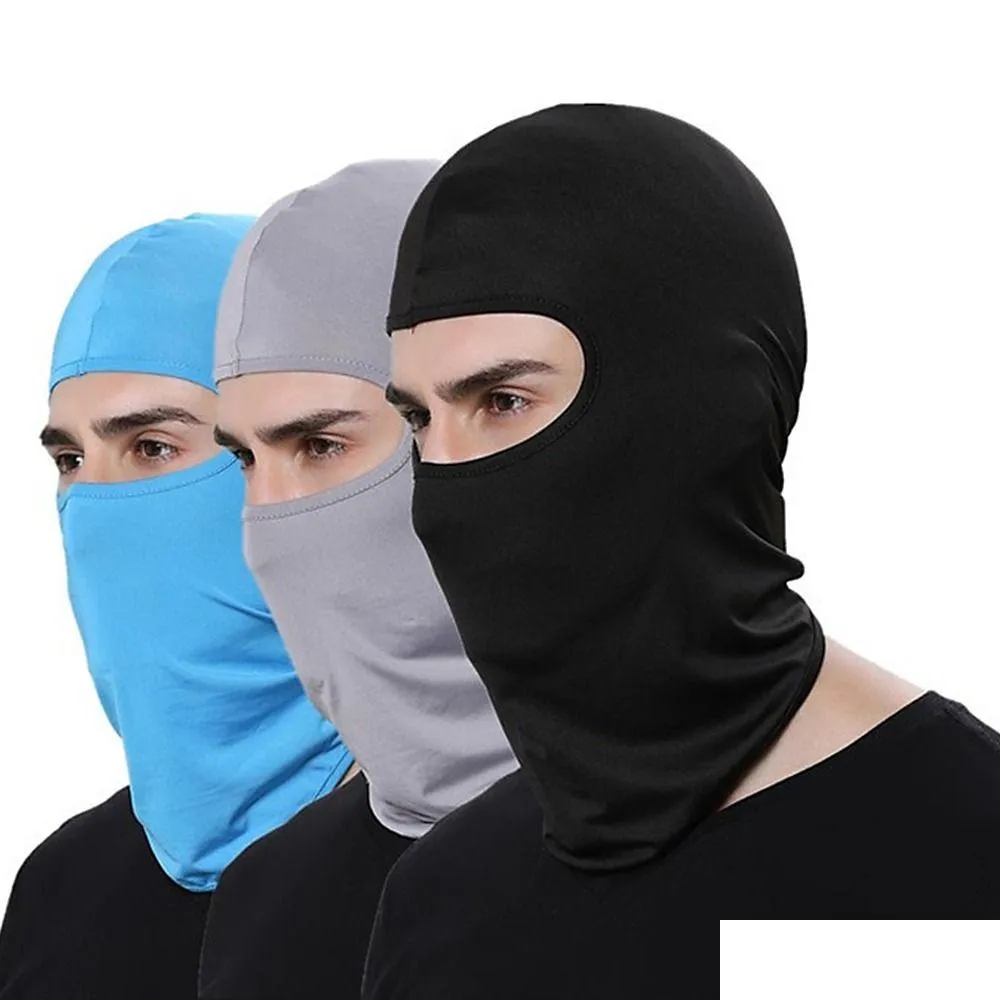 Radfahren Caps Masken Motorrad Gesichtsmaske Outdoor Sports Hood Fl Er Clava Sommer Sun Rotection Hals Scraf Reiten Kopfbedeckung Drop Deliv Dhxow