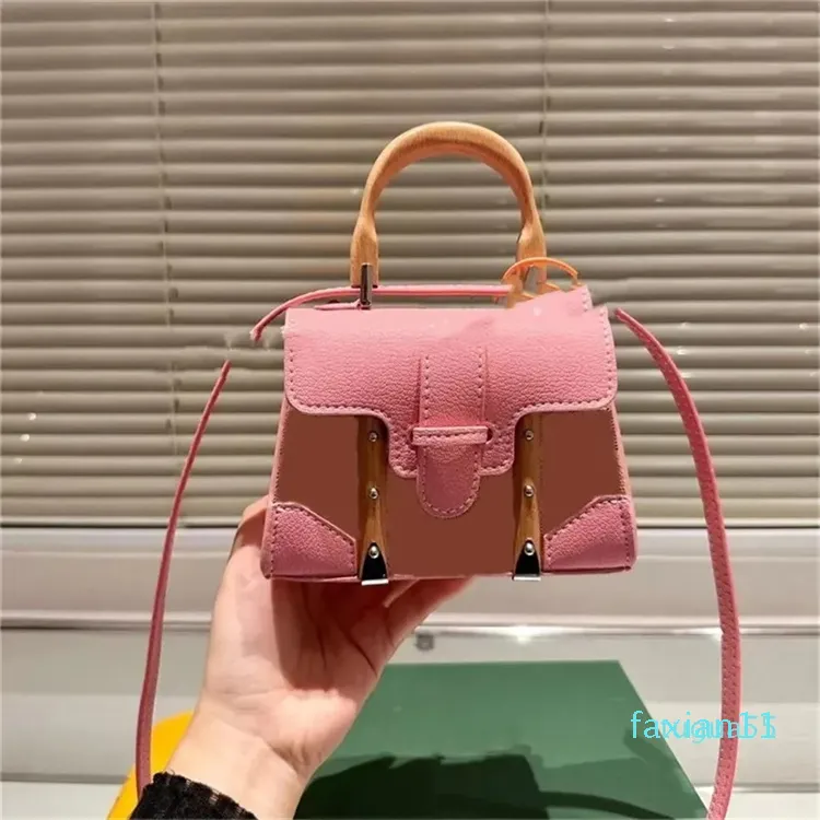 Mini Shoulder Bags designer bag handbag crossbody bag fashion lady purse Wood Handle Print Letters Leather