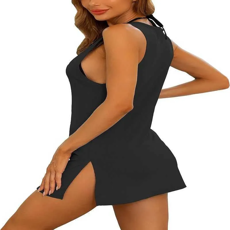 Pyjamas Sexy YYA femmes Sexy débardeur vêtements de nuit sans manches chemise de nuit vêtements de nuit sous-vêtements robe SXXL LF230908.