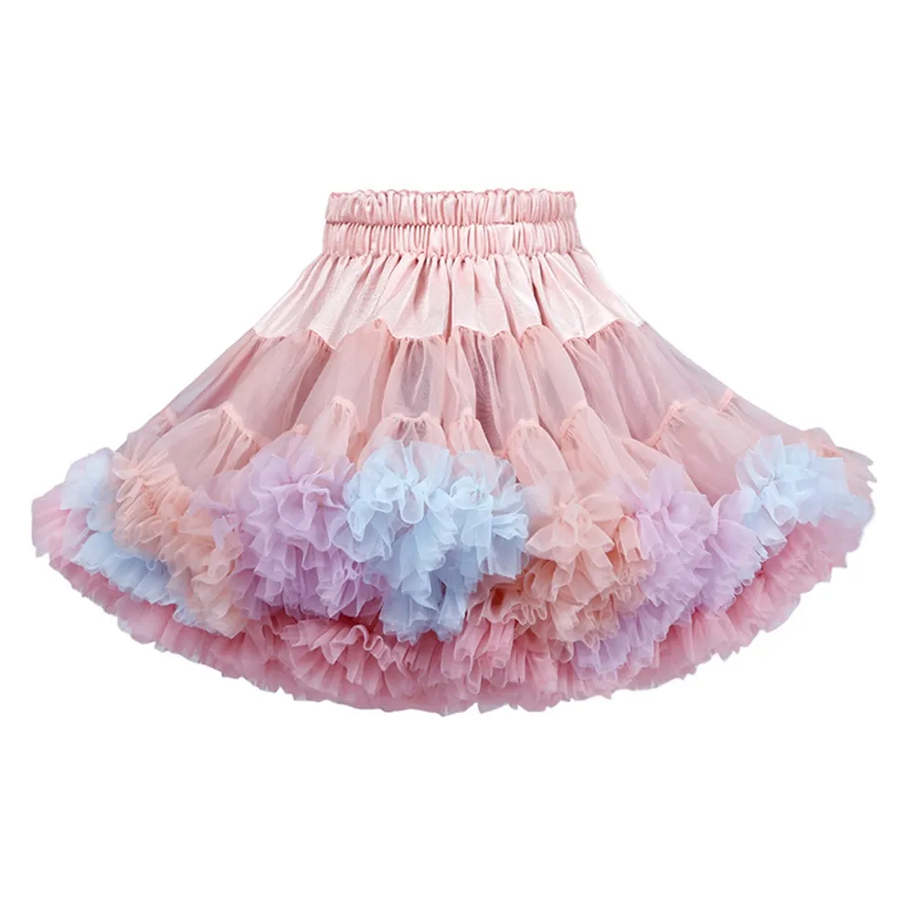 Regenboog Tutu Jurk Meisjes Kleding Baby TUTU Prinses Ballet Dans Jurk Verjaardagsfeestje Baljurken Tule Zeemeermin Kleding 2636