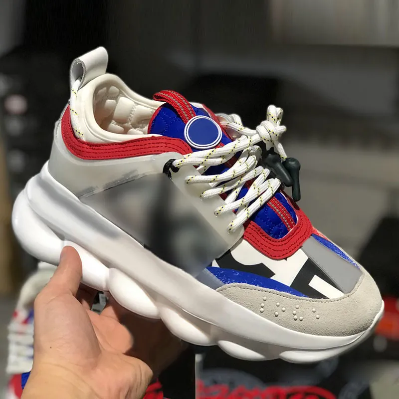 Color block outlet chain reaction sneakers
