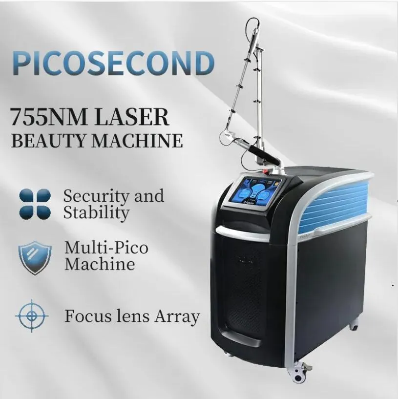 Original pico-sekund lasermaskin tatuering avlägsnande lazer pigmentering behandling pico fokus spot freckle eliminera fda aprroved