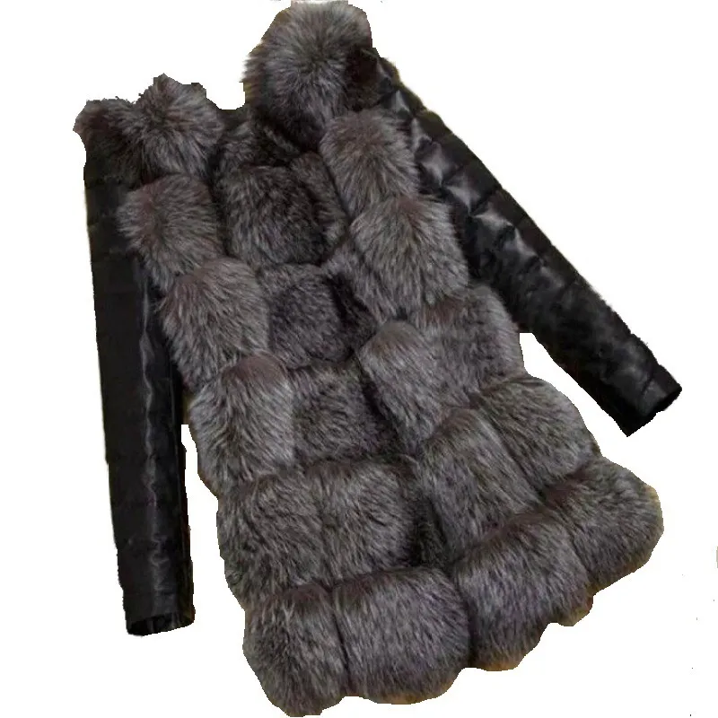 Женская меховая куртка из искусственного меха, женская зимняя с длинным рукавом, толстая теплая шуба, куртка, модная черная осень и зима, имитация темперамента, роскошь 230908