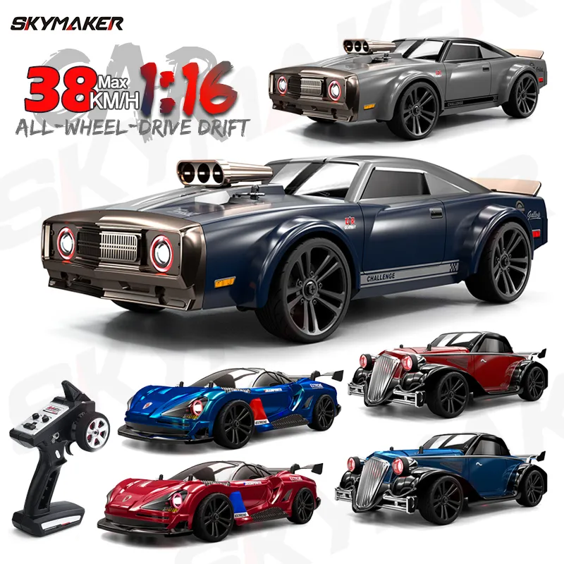 Electric RC Car 1 16 RC Drift High Speed ​​2.4G 4WD Drive 4x4 Off Road Racing 1 16 Remote Control Electric Toys For Boy 230909