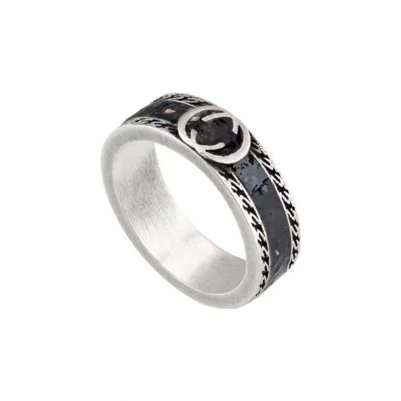 Luxus-Designer-Ring mit klarem Schriftzug, feine Verarbeitung, Persönlichkeit, Verlobungsschmuck, Gold und Silber, Hochzeit, Party, Paar, Geschenke, Ringe für Frauen und Männer