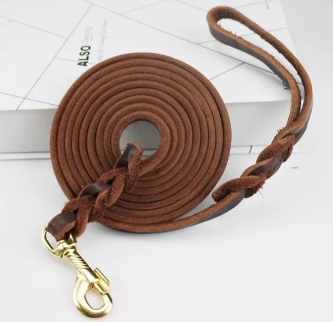Braided Real Leather Dog Leash 6 Foot Walking Training Leads for Medium  Large Dogs from Dhgate Dog Collars - price 12.32