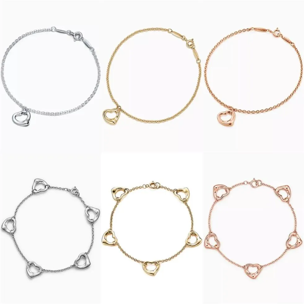 Fashion Gold T Designer Open Hart Hangdoek Bracelet ketting set famouse merk sieraden klassieke holte love tag armbanden voor vrouwen bruiloftsfeestje cadeau