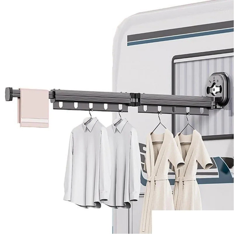 Hangers Rekken Droogrek Voor Muur Opvouwbare Zuignappen Hanger Wasgoed Reizen Thuis Slaapzaal Caravan Drop Delivery Gard Dhmhp