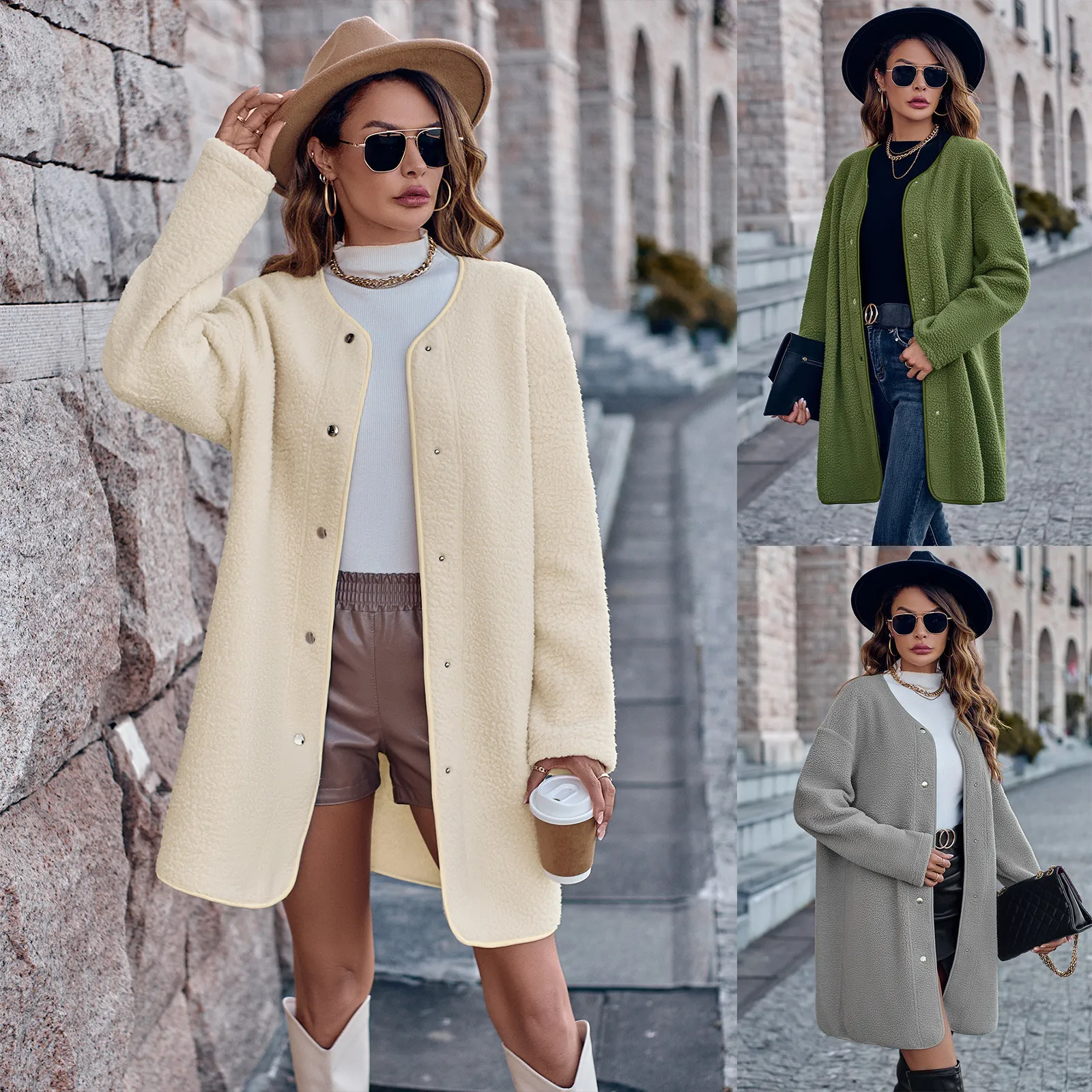 Berber longline plaid coat hot sale