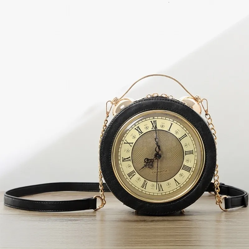 Vintage Steampunk Clock Tasche Echte Lederkette Schulter Crossbody Geldborse Fur Frauen Von 37 5 DHgate
