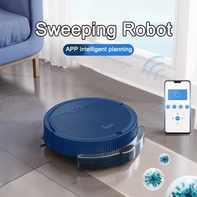 Smart Home Control Control Oczyszczanie aplikacja zdalny automatyczny robot z zbiornikiem na wodę i mokro sprzątanie Mute 230909