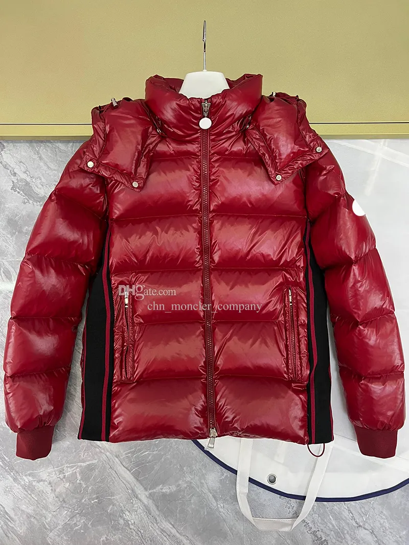 2023 New Edge Letter Design Herren Daunenjacke Armabzeichen mit Kapuze Puffer Fahion Designer Daunenjacke Winter Warmer Mantel Größe 1–5