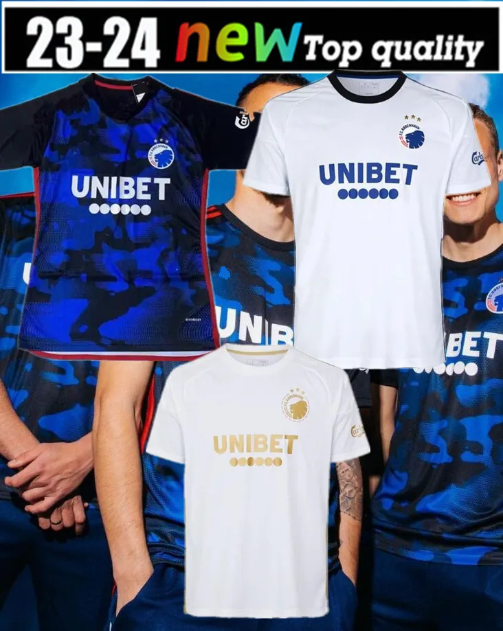 /24 FC Copenhagen Soccer Jersey White Gold Special Edition Goncaes,  Cornelius, Claesson, More! Premium Football Shirt