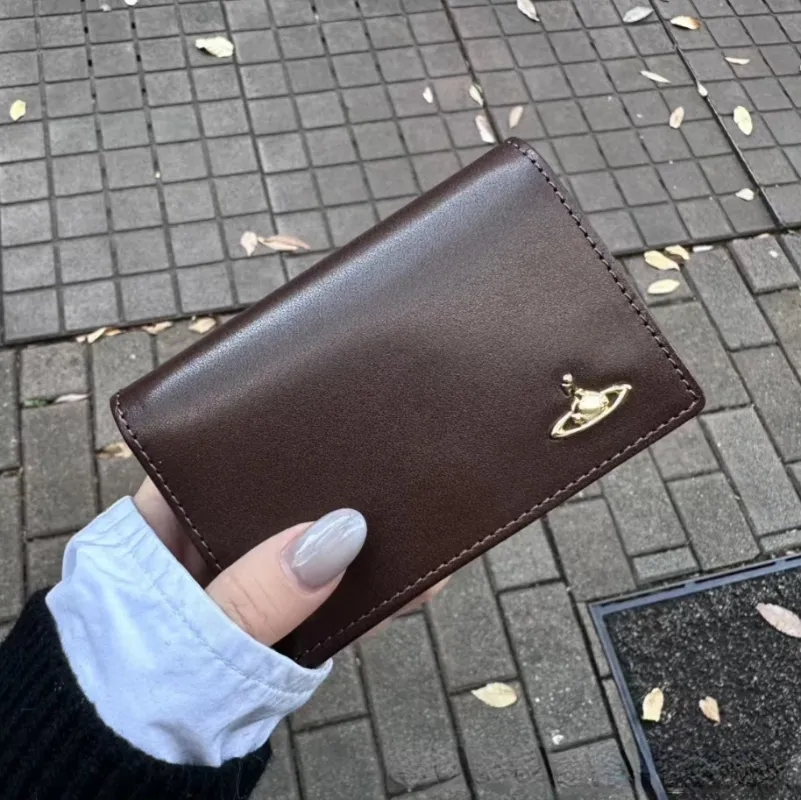 TOP Designer bag Wallet Luxury Fashion Westwood Bag Saturn Holders Brand Wallets Large Capacity Leather vivvinen westwood Business Card Bag