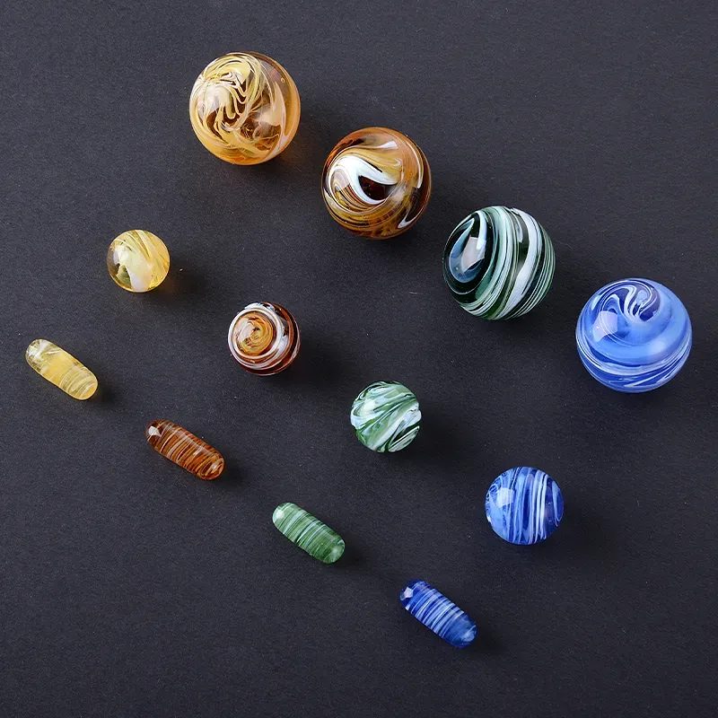 20mm Colorful Glass Marble Carb Caps Ruby Terp Pearls Pill Smoking Accessories for Slurper Quartz Banger Top Quanlity LF08