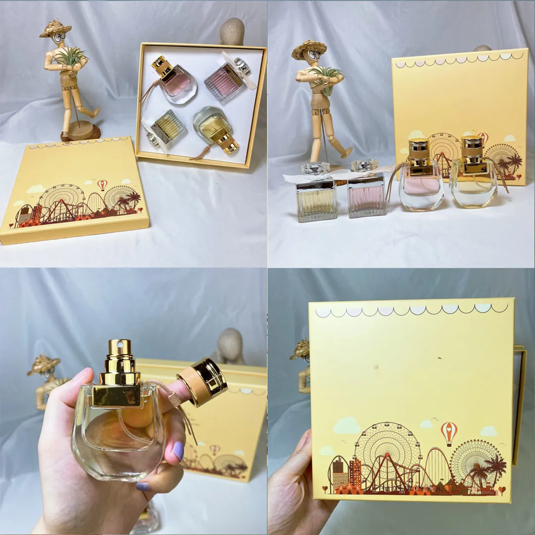 EPACK Women Perfume 30ml 4piece Set Perfumes Eau De Parfum Long Lasting Smell Edp Lady Girl Spray Fragrance 4in1 Gift Box Kit Fast Ship