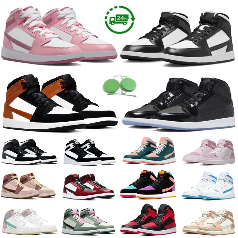 Sapatos de basquete de corte médio para homens mulheres tênis panda espaço jam fumaça cinza camo diamante digital rosa holandês verde destemido pintura gotejamento homens treinadores tênis esportivos gai