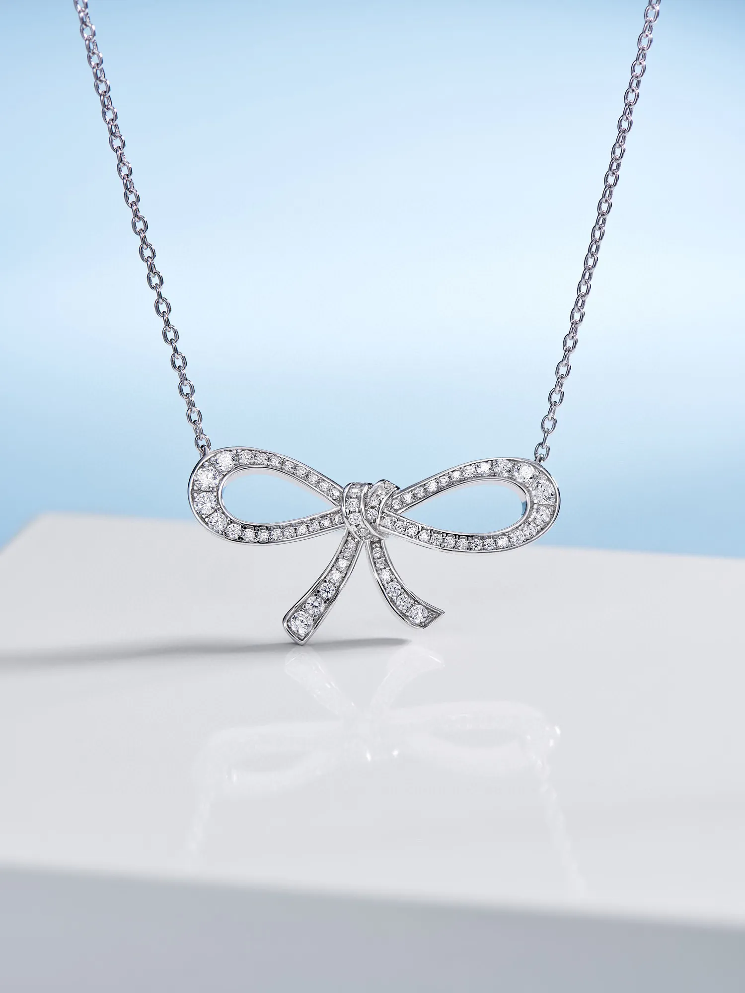 S925 Silver Charm Punk Pundant Necklace with Diamond Butterfly Shape Studring لها طوابع مربع عادي PS7645B