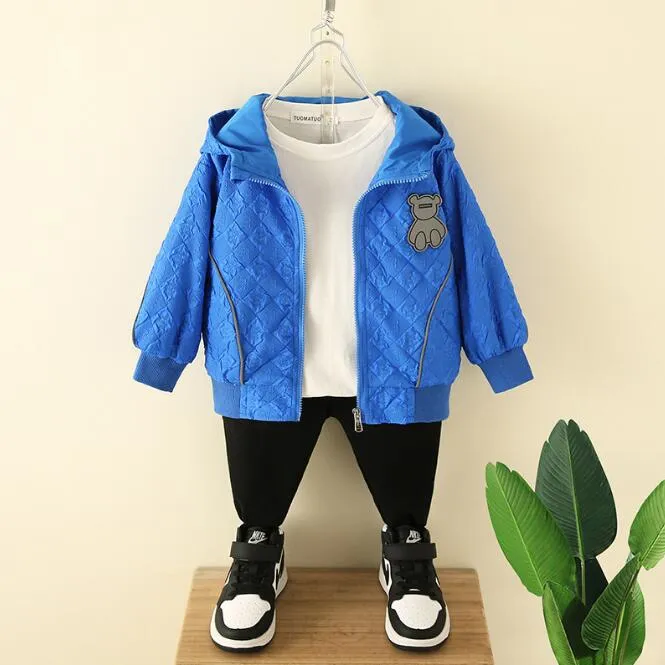 Veste de créateur pour enfants, printemps-automne, vestes de baseball à capuche, manteau pour enfants