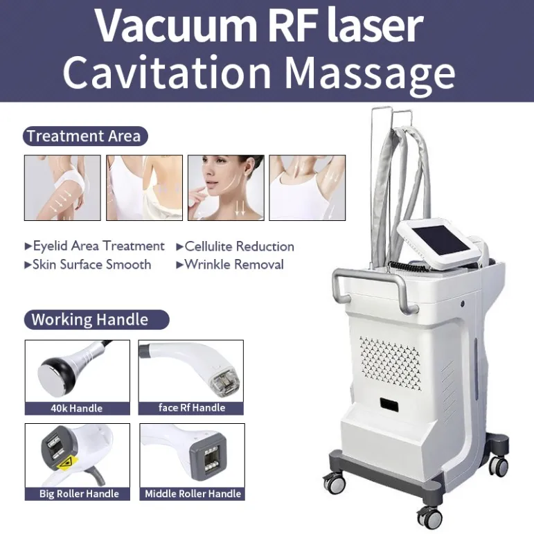 Laser Maschine Multifunktions Roller Massage 40K Kavitation Gewichtsverlust Abnehmen Facelift Maschine Körper Abnehmen Vakuum Roller Maschine