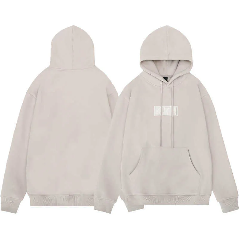 Kith Hoodie Men Box de haute qualité broderie Kith Sweethirts Sweats Sweats Sweats Sweats Sweet Sweet Sweat Kith Designer 8607