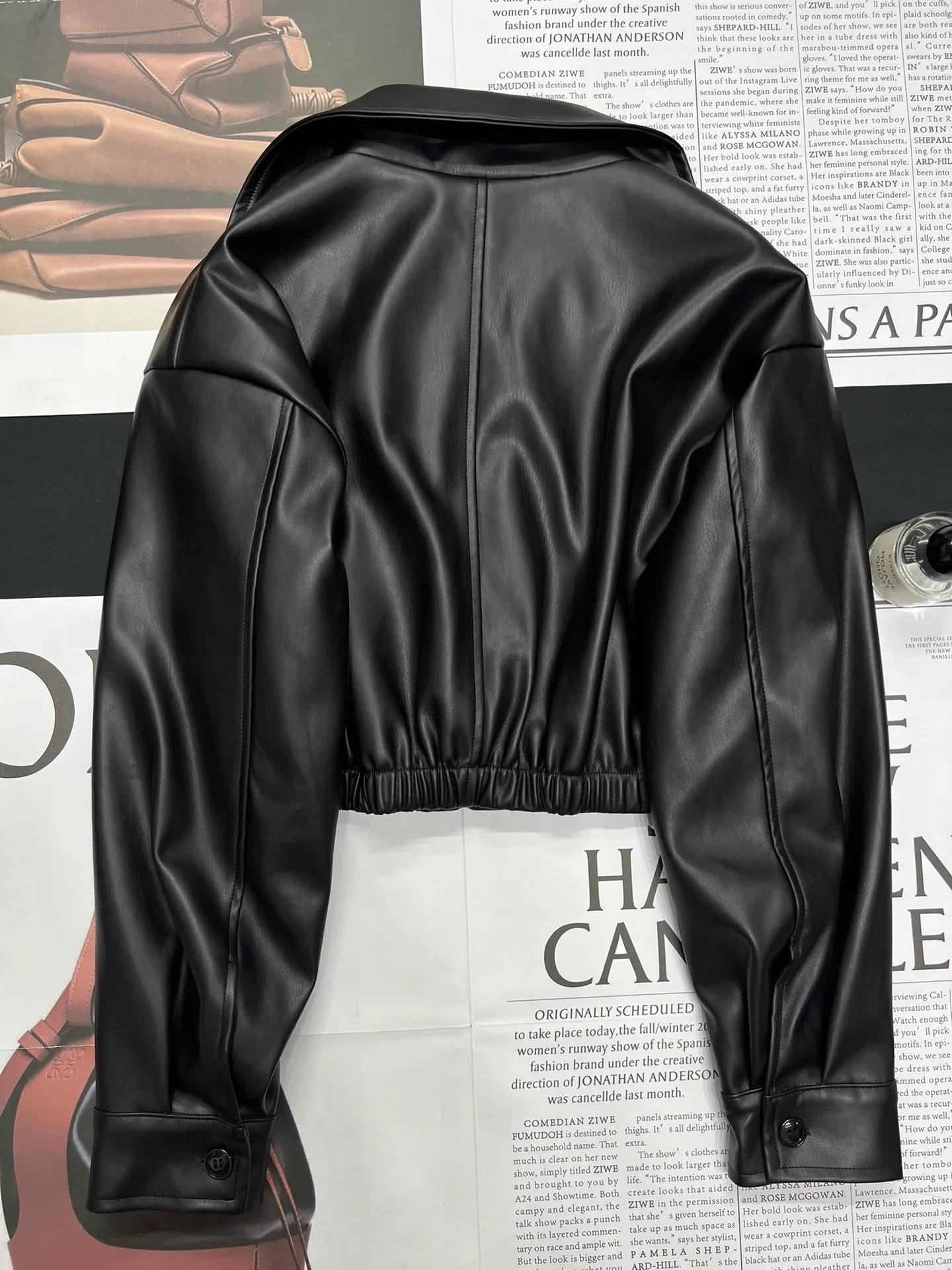 Pra Womens echt leren jas echt bont uitloper ontwerper Luxe cadeau Vaderdag glanzende opvulling jas heren Italiaans honkbaljack