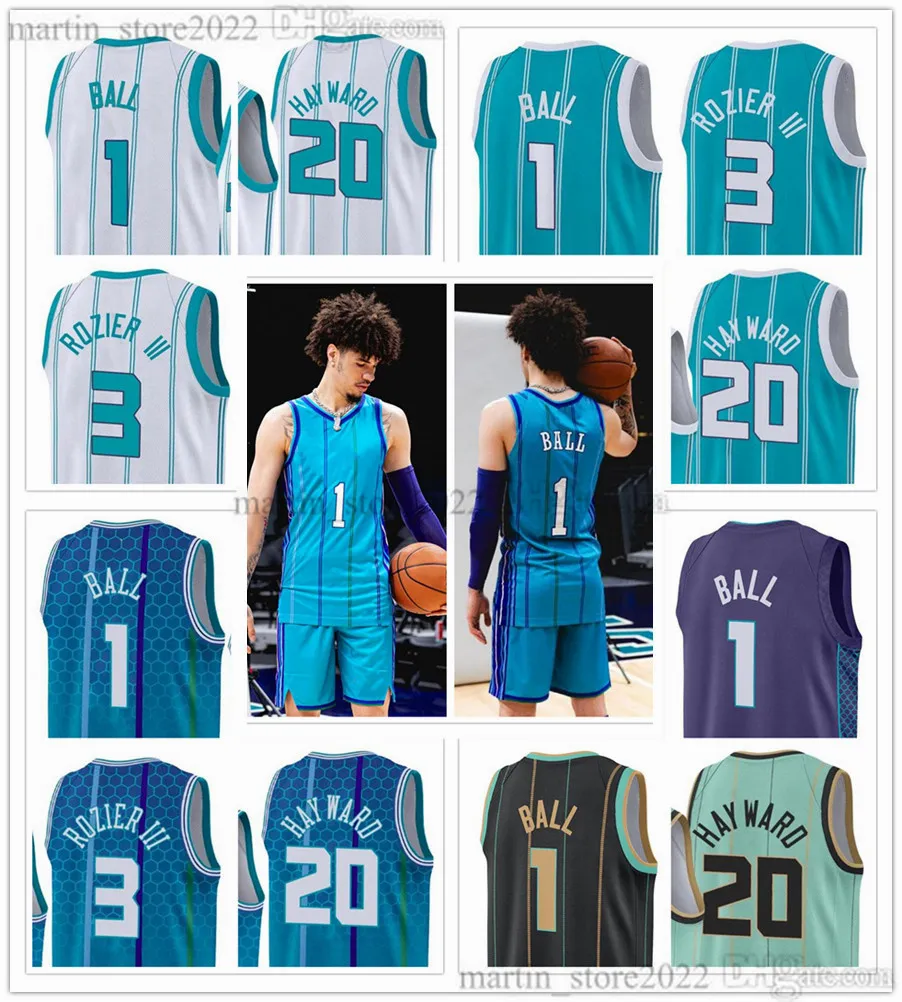 2023-24 클래식 그린 농구 1 Lamelo Ball Jerseys Gordon 20 Hayward Terry 3 Rozier III 남녀 청소년 어린이