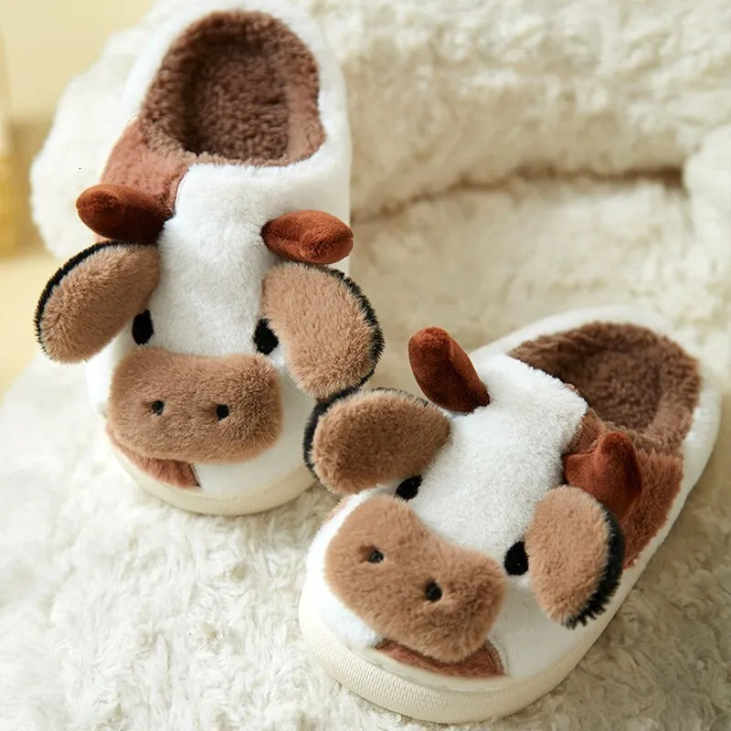 Amazon.com | ZIGFRUIT Highland Cow Slippers Cute Unisex Scottish Highland  Cattle Cow House Fuzzy Shoes Animal Plush Slippers for Women&Men, Brown,  5.5-8 Women/5-7 Men | Shoes