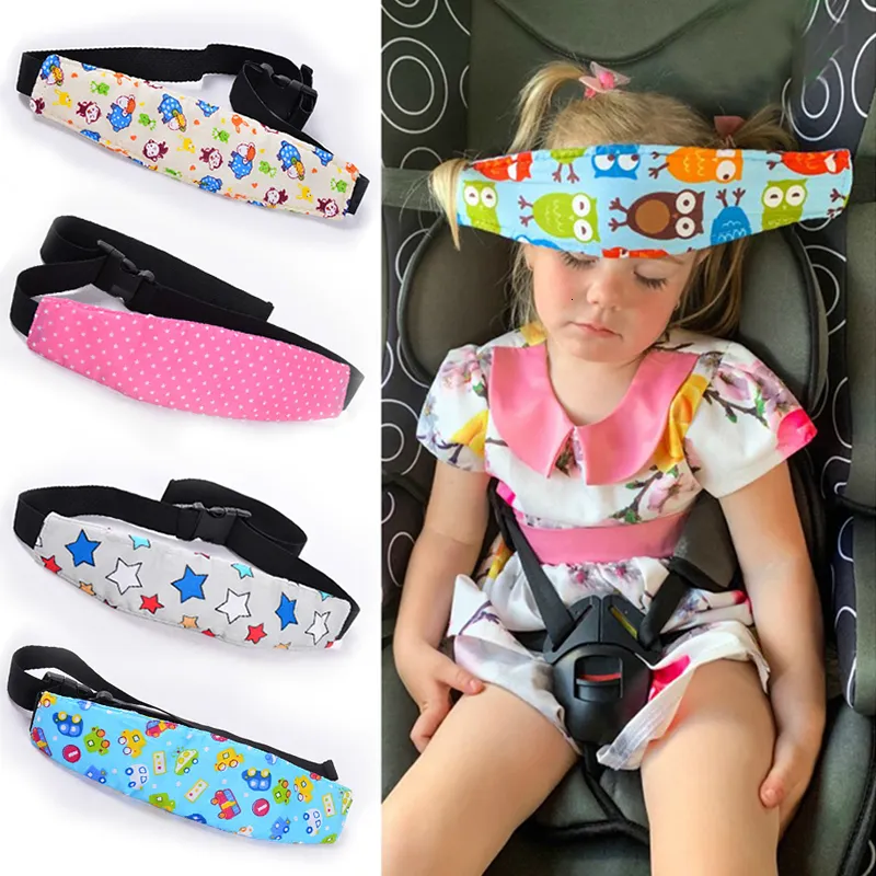 Oreillers infantile bébé siège de voiture support de tête enfants ceinture de fixation réglable garçon fille parcs sommeil positionneur sécurité 230909