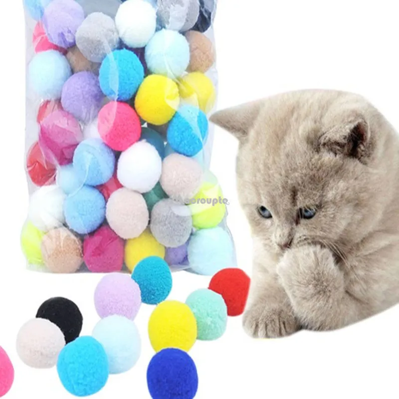 Gato Brinquedos Criativos Cor Aleatória Pompoms Jogos Stretch