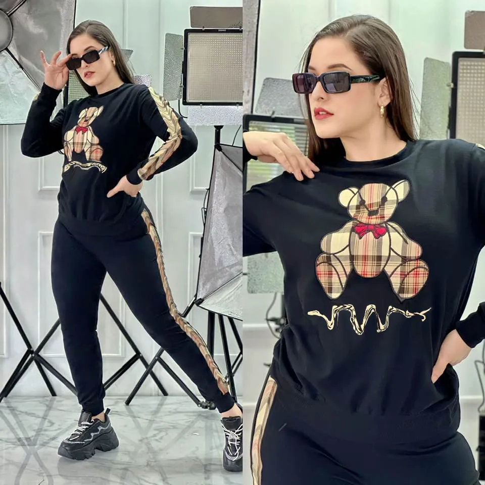 Plus Size Fall Designer Tracksuit Set For Women Casual Outfit With
