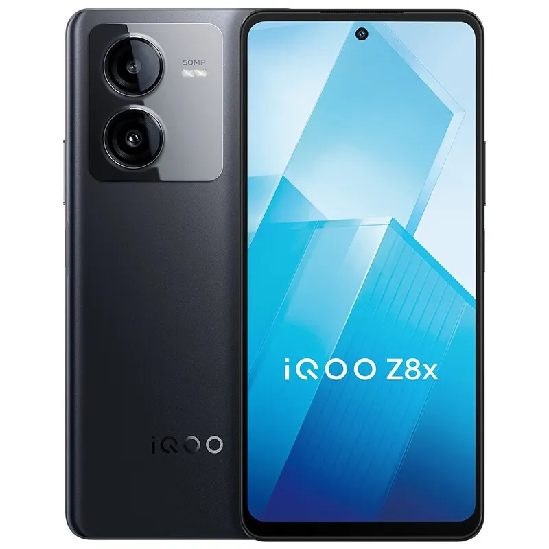 Original Vivo IQOO Z8X 5G Mobiltelefon Smart 8GB RAM 256 GB ROM Snapdragon 6 Gen1 Android 6.64 "120Hz LCD Full Screen 50.0MP OTG 6000MAH FINGERPRINT ID FACE CEAL TELEFON TELEFON