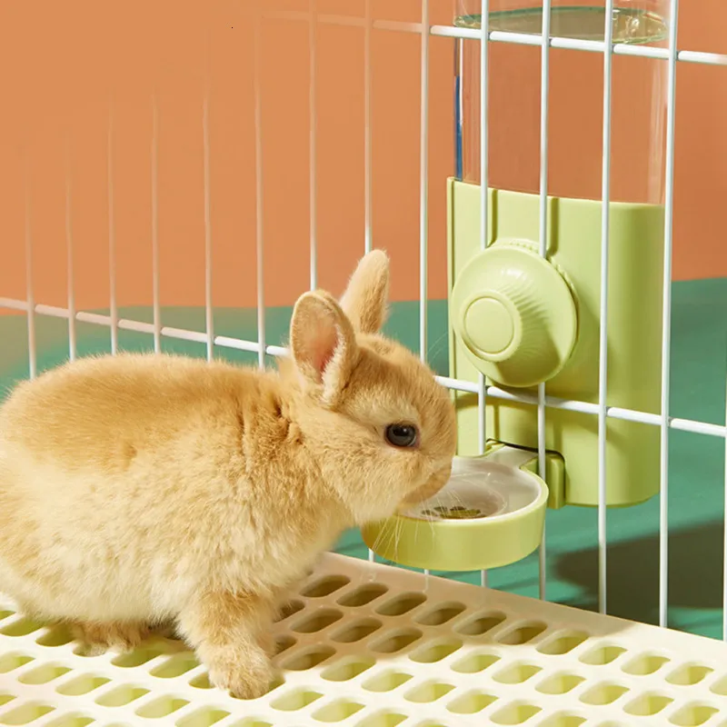 Waterdispenser voor kleine dieren Automatische voerbak voor huisdieren Hangende kom Flesvoercontainer voor puppy Katten Konijn Cavia 230909