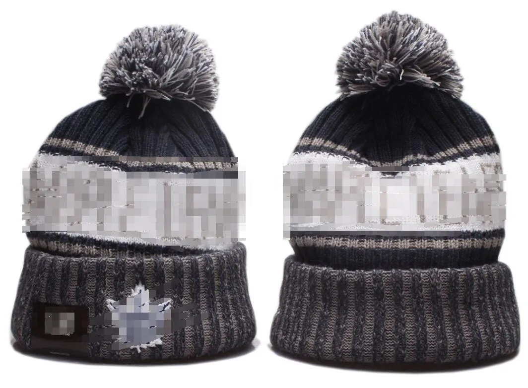2023 Hockey MAPLE LEAFS Beanie North American Team Side Patch Winter Wool Sport Knit Hat Skull Caps Beanies