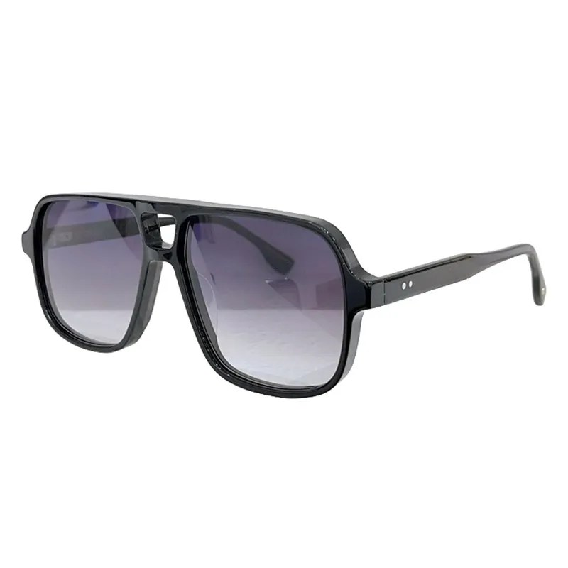 Дизайнерские очки класса люкс Дизайнерские солнцезащитные очки DTX718 из составного металла Женская мода Квадратные мужские солнцезащитные очки в большой оправе Негабаритные очки Винтажные женские очки