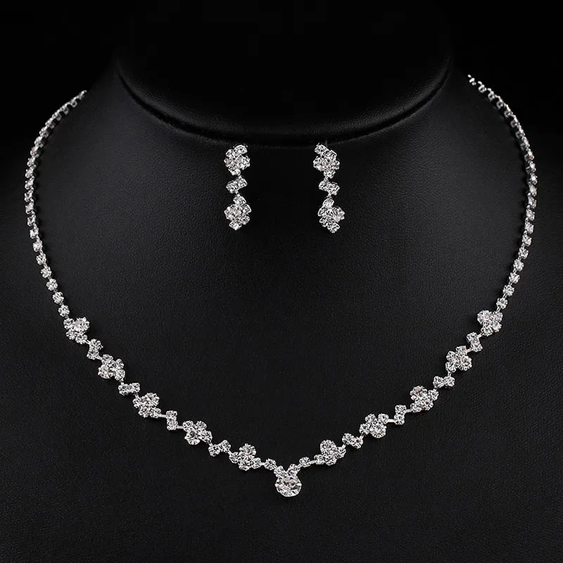 Collana da sposa in cristallo, collana di cristallo, collana da sposa in cristallo, gioielli da sposa in cristallo, collana da sposa, COLETTE 2 - Italia