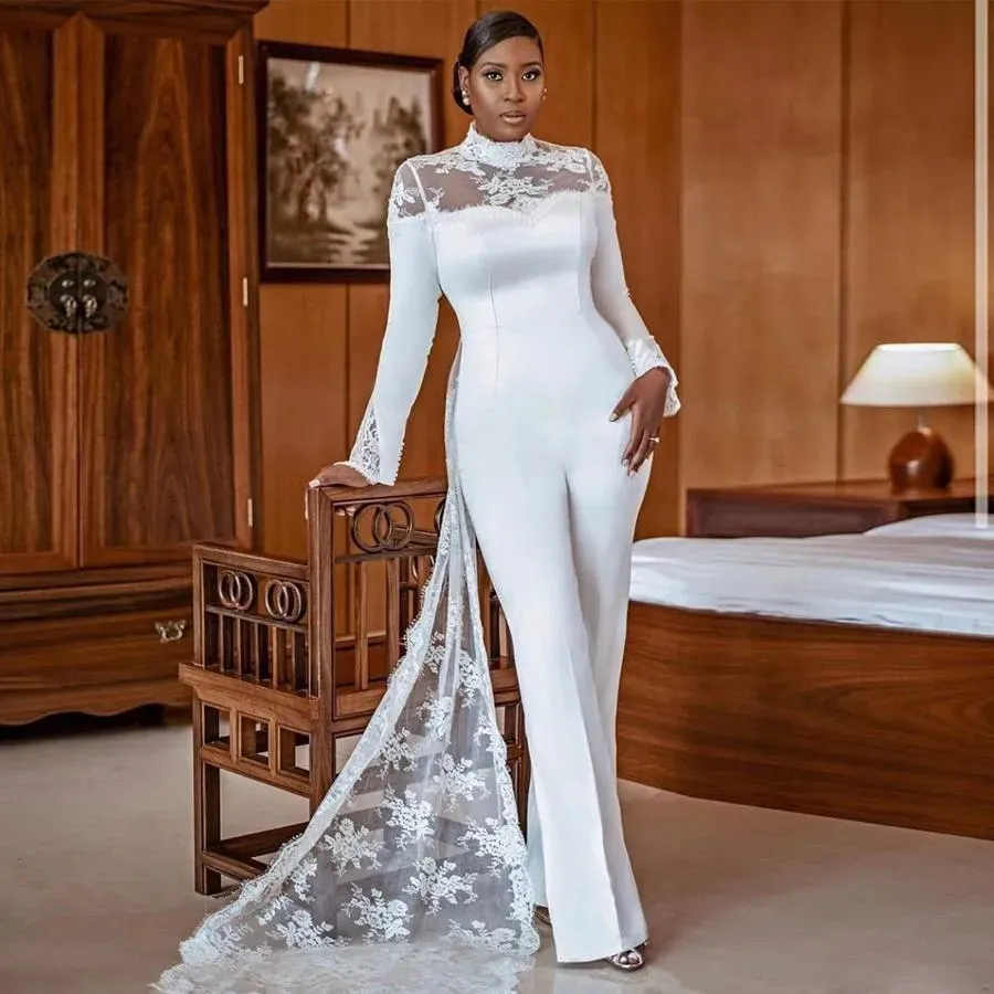 Long Sleeve Wedding Dresses Women  Long Sleeve Pants Wedding Dress - Sexy  Shoulder - Aliexpress