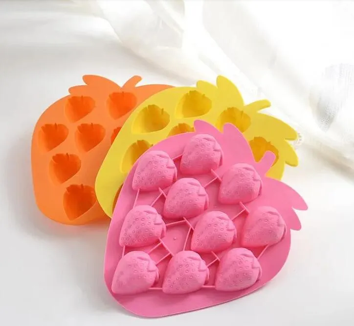 Ice Cube Square Tray, Novelty Strawberry Shaped Ice... 