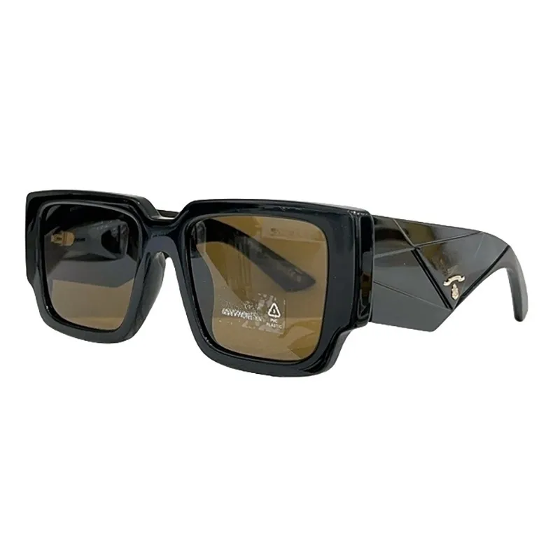 SPR 12Z Black x أسود عالي الجودة مصمم فاخر نظارة شمسية نسائية جديدة كلاسيكية المثلث مقلوب تصميم مكتنزة ورقة مرآة الساقين الرجال