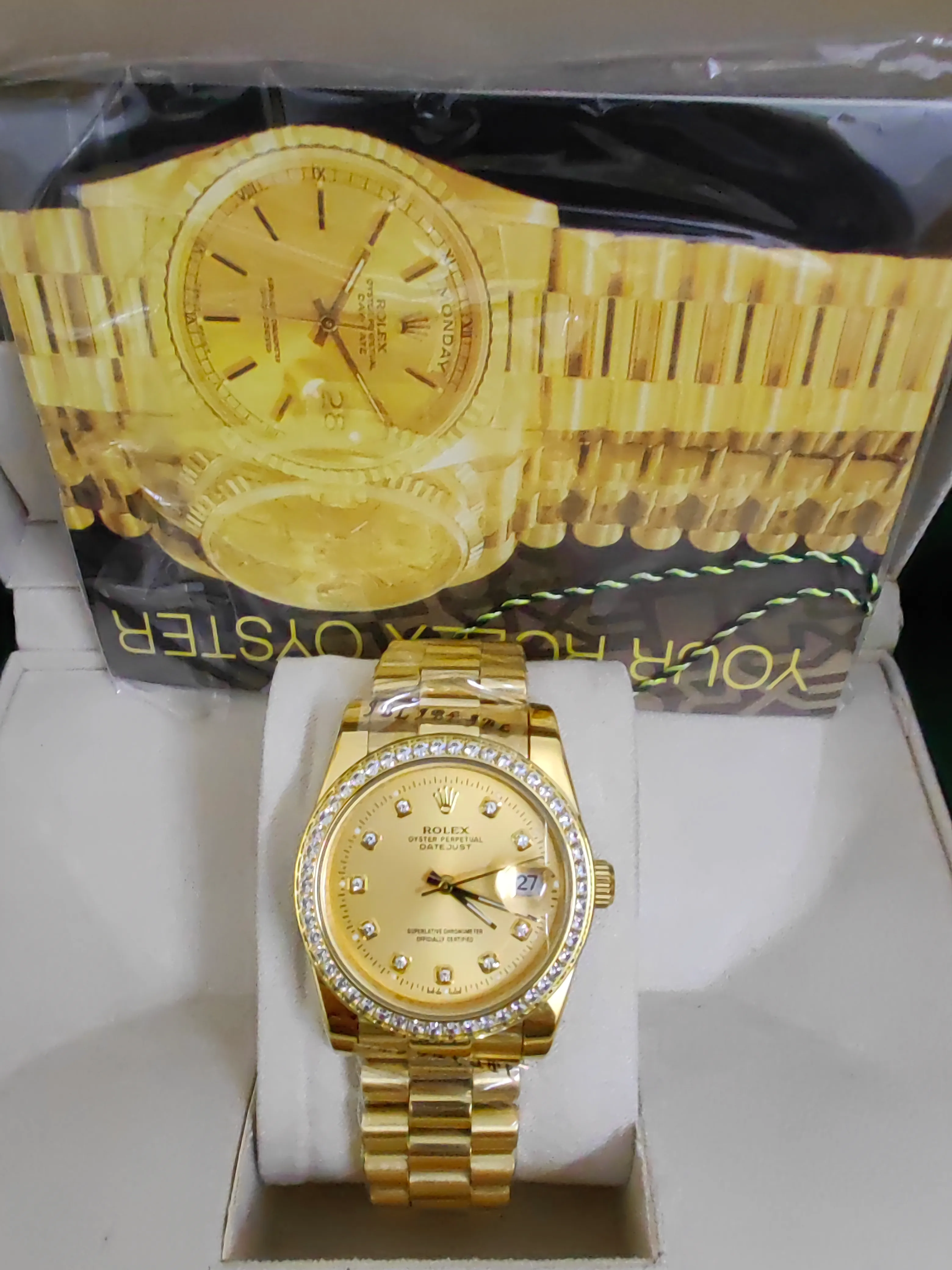 With Original Box 41mm Mans Luxury Watch Datejust Date President Gold Diamond Dial Asia 2813 Movement Mechanical Automatic Mans Watches Montre De Luxe 2024 From 88 74 DHgate