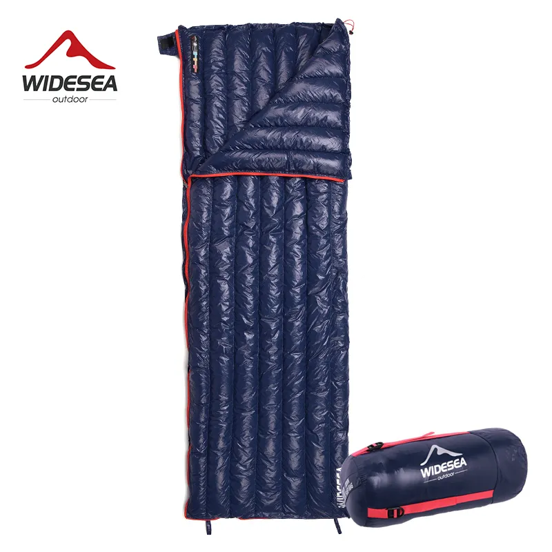 Sacchi a pelo Widesea Camping Ultralight Bag Down Impermeabile Pigro Conservazione portatile Compressione Sonno Articoli da viaggio 230909